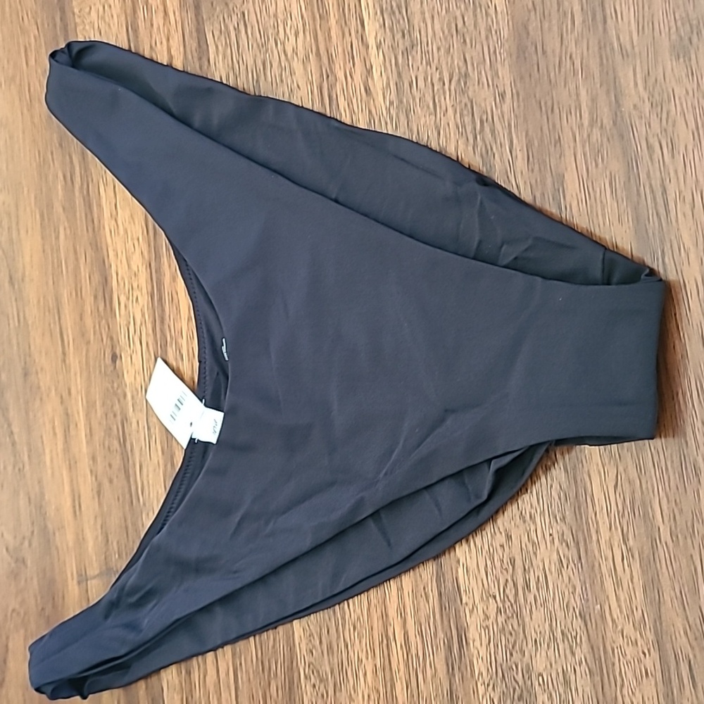 NWT Aerie high cut cheekiest swim bottoms Xxl Black